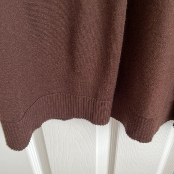 Chicos‎ Brown Cardigan Sweater Short Sleeve Open Front Knit Size 1 Medium - Picture 4 of 8